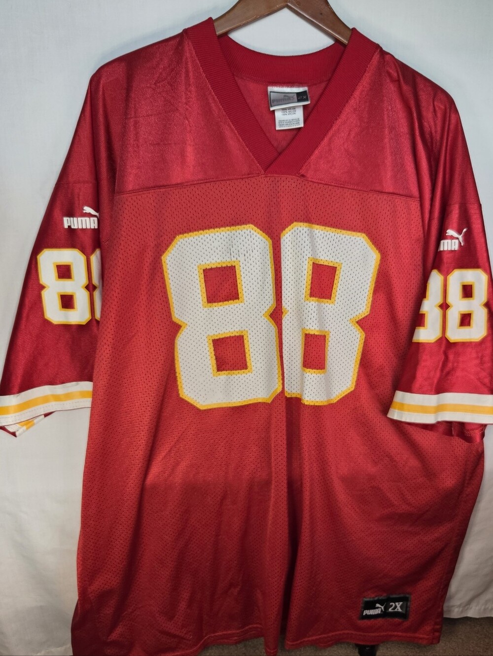 Vintage 90s/00s Puma Tony Gonzalez Kansas City Chiefs NFL Jersey #88 Sz 2X